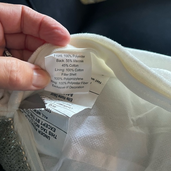 Artistic Accents Shimmering Beaded Lumbar Pillow 12”x20” Throw pillow - Picture 6 of 9